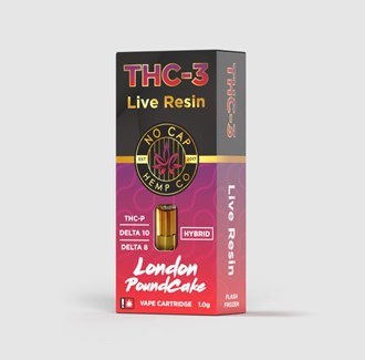 THC-3P Live Resin Cartridge: London Poundcake 1g